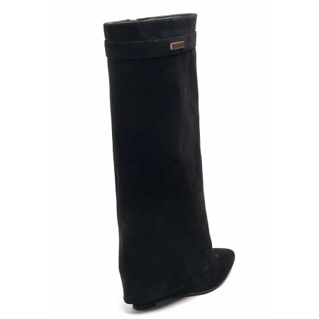 CHAUSSURES FEMME BOTTES HAUTES MISS CLAUDIA NOIR