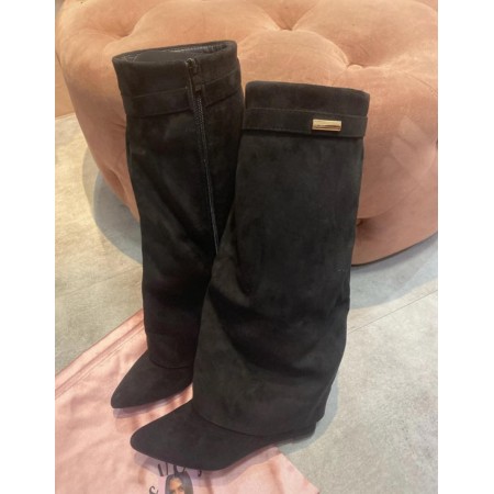 CHAUSSURES FEMME BOTTES HAUTES MISS CLAUDIA NOIR