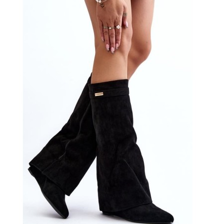 CHAUSSURES FEMME BOTTES HAUTES MISS CLAUDIA NOIR