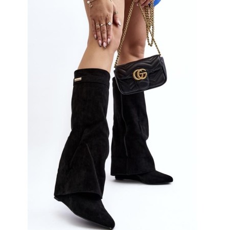 CHAUSSURES FEMME BOTTES HAUTES MISS CLAUDIA NOIR