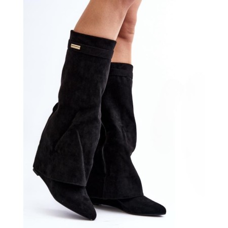 CHAUSSURES FEMME BOTTES HAUTES MISS CLAUDIA NOIR