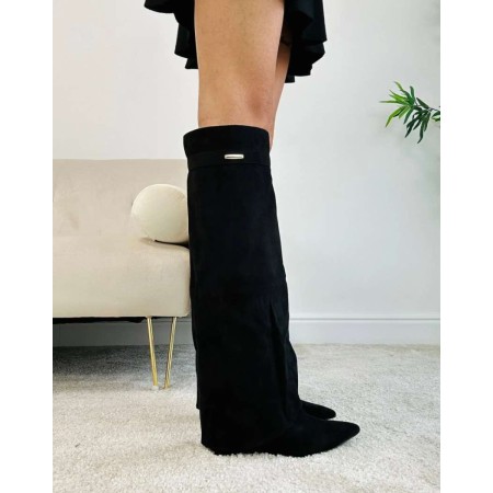 CHAUSSURES FEMME BOTTES HAUTES MISS CLAUDIA NOIR