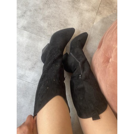 BOTTES WESTERN HAUTES MISS LARISSA NOIR TAILLE 39