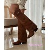 BOTTES HAUTES WESTERN CLOUTEE MISS KASSY CAMEL