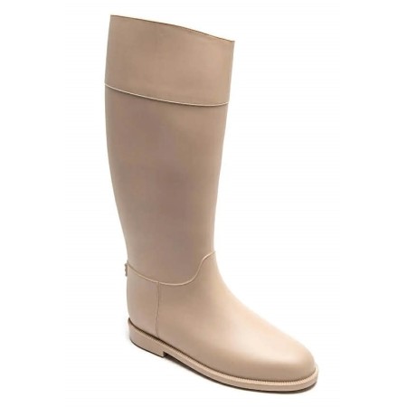 BOTTES GOMME BEIGE SEMELLE...