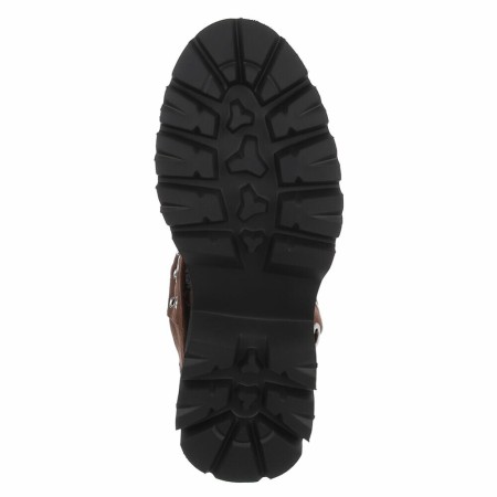 BOTTINES FEMME À RIVETS – GLAMOUR ICONIQUE MISS RIVERS CHOCO