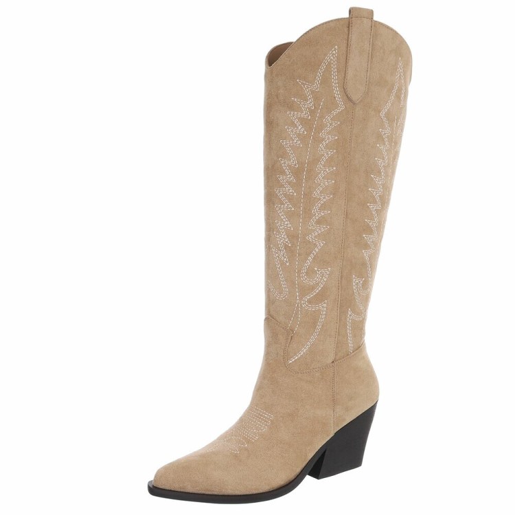 BOTTES WESTERN GLAM MISS WENDY TAUPE