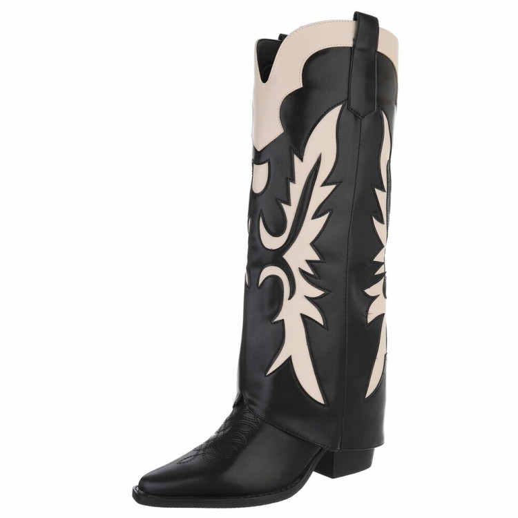 BOTTES WESTERN GLAM MISS WANDA NOIR