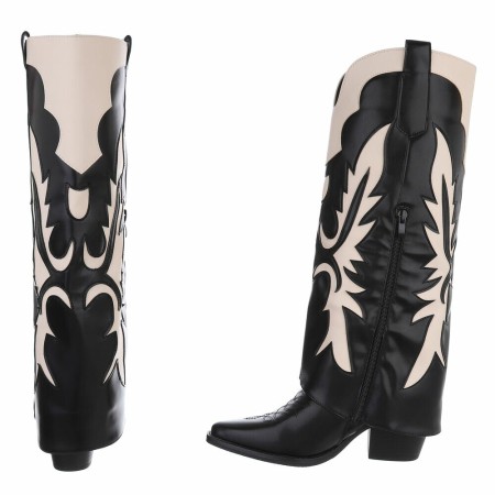 BOTTES WESTERN GLAM MISS WANDA NOIR
