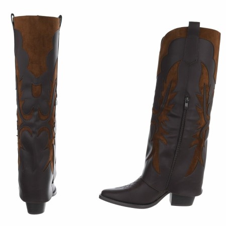 BOTTES WESTERN GLAM MISS WANDA CHOCO