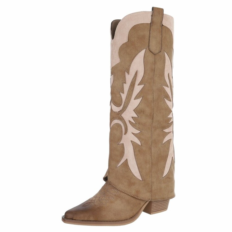 BOTTES WESTERN GLAM MISS WANDA BEIGE