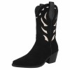 BOTTINES WESTERN GLAM MISS MIA NOIR BEIGE