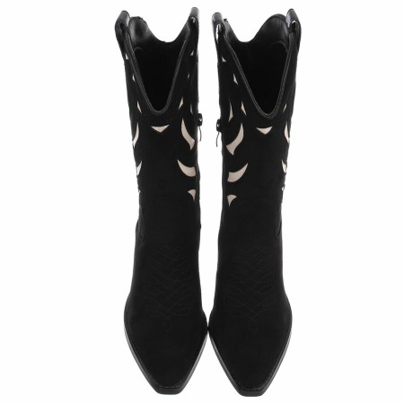 BOTTINES WESTERN GLAM MISS MIA NOIR BEIGE