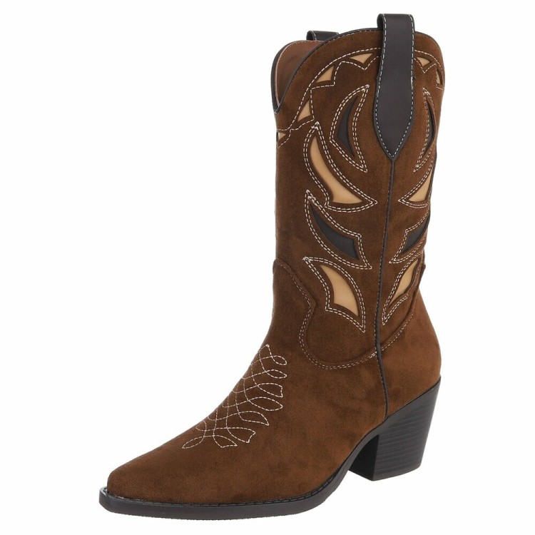 BOTTINES WESTERN GLAM MISS MIA CAMEL