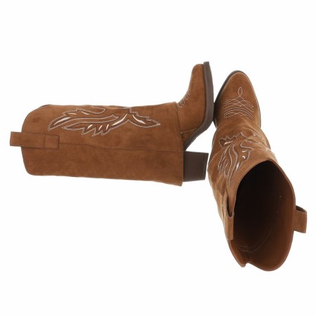 BOTTES MI-HAUTES WESTERN MISS CARLA CAMEL