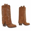 BOTTES MI-HAUTES WESTERN MISS CARLA CAMEL