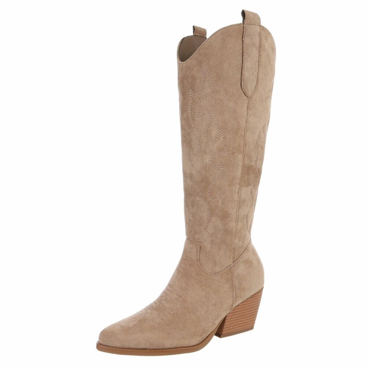 BOTTES WESTERN GLAM MISS WENDY BEIGE