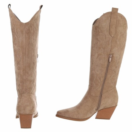 BOTTES WESTERN GLAM MISS WENDY BEIGE