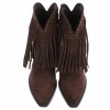 BOTTINES WESTERN GLAM MISS MAURINE CHOCO FRANGES
