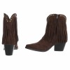 BOTTINES WESTERN GLAM MISS MAURINE CHOCO FRANGES