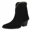BOTTINES WESTERN GLAM MISS MAURINE NOIR FRANGES