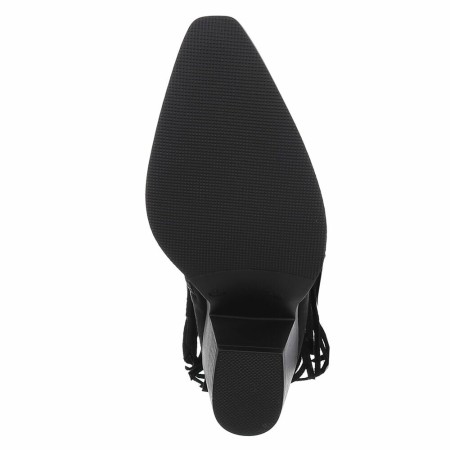 BOTTINES WESTERN GLAM MISS MAURINE NOIR FRANGES