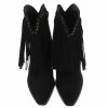BOTTINES WESTERN GLAM MISS MAURINE NOIR FRANGES