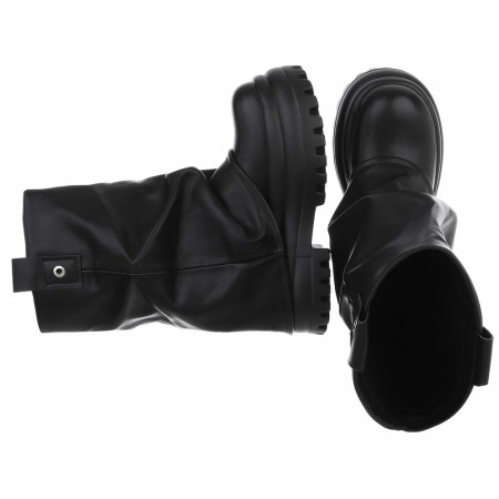 bottines femme platform, bottines semelle épaisse, bottines rock chic, bottines simili cuir, chaussures femme tendance