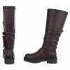 bottes hautes femme, bottes choco  sangles, bottes simili cuir femme, bottes tendance hiver, bottes hautes 36 37 38 39 40 41