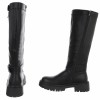 CHAUSSURES FEMME BOTTES HAUTES BOCLER ZIP BPUCLE MISS BRANDY NOIR
