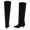 CHAUSSURES FEMME BOTTES HAUTES AU DESSUS DU GENOU PETIT TALON MISS MARTIA NOIR