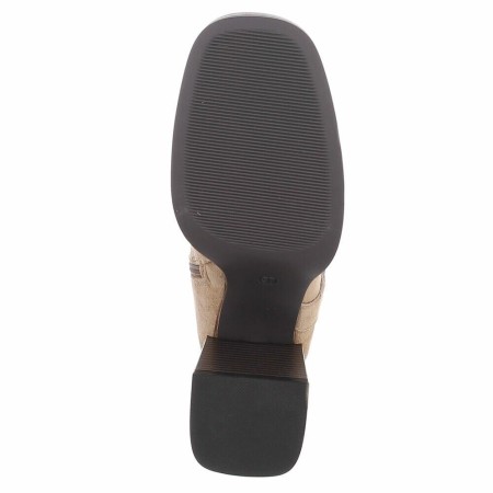 CHAUSSURES FEMME BOTTES HAUTES COUTURE BOUCLE MISS MEGANE BEIGE