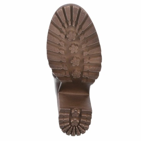 CHAUSSURES FEMME BOTTES HAUTES TALON CARRE CONFORTABLE SIMMI CUIR MISS MICHELLE CHOCO