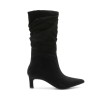 BOTTINES PLISSEES BOUT POINTUE PETIT ET ELEGANT MISS IRIS NOIR