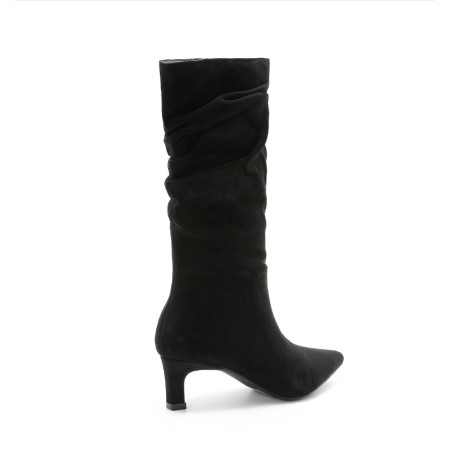 BOTTINES PLISSEES BOUT POINTUE PETIT ET ELEGANT MISS IRIS NOIR
