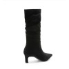 BOTTINES PLISSEES BOUT POINTUE PETIT ET ELEGANT MISS IRIS NOIR