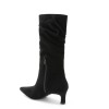 BOTTINES PLISSEES BOUT POINTUE PETIT ET ELEGANT MISS IRIS NOIR