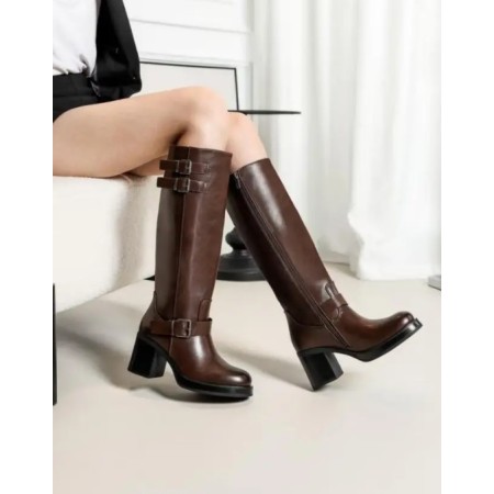 BOTTES AVEC TALONS EPAIS ET...