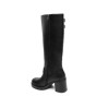 BOTTES AVEC TALONS EPAIS ET BOUCLES DECORATIVES MISS JOYCE NOIR
