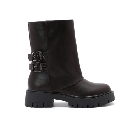 BOTTINES REVERS ET BOUCLES MISS RANDA CHOCO