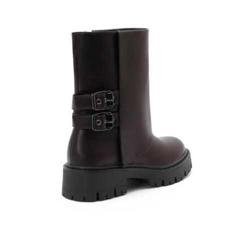 BOTTINES REVERS ET BOUCLES MISS RANDA CHOCO