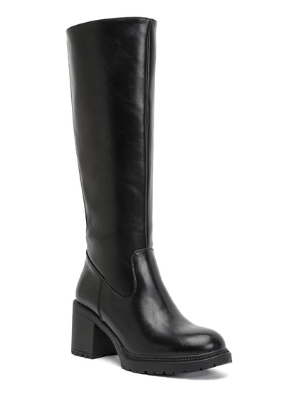 BOTTES NOIRES HAUTES TALON BLOC CONFORT MISS HARMONIE