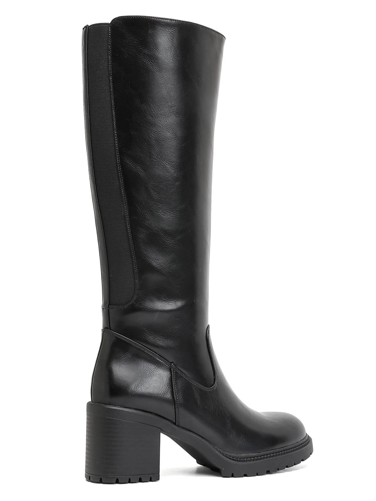 BOTTES NOIRES HAUTES TALON BLOC CONFORT MISS HARMONIE