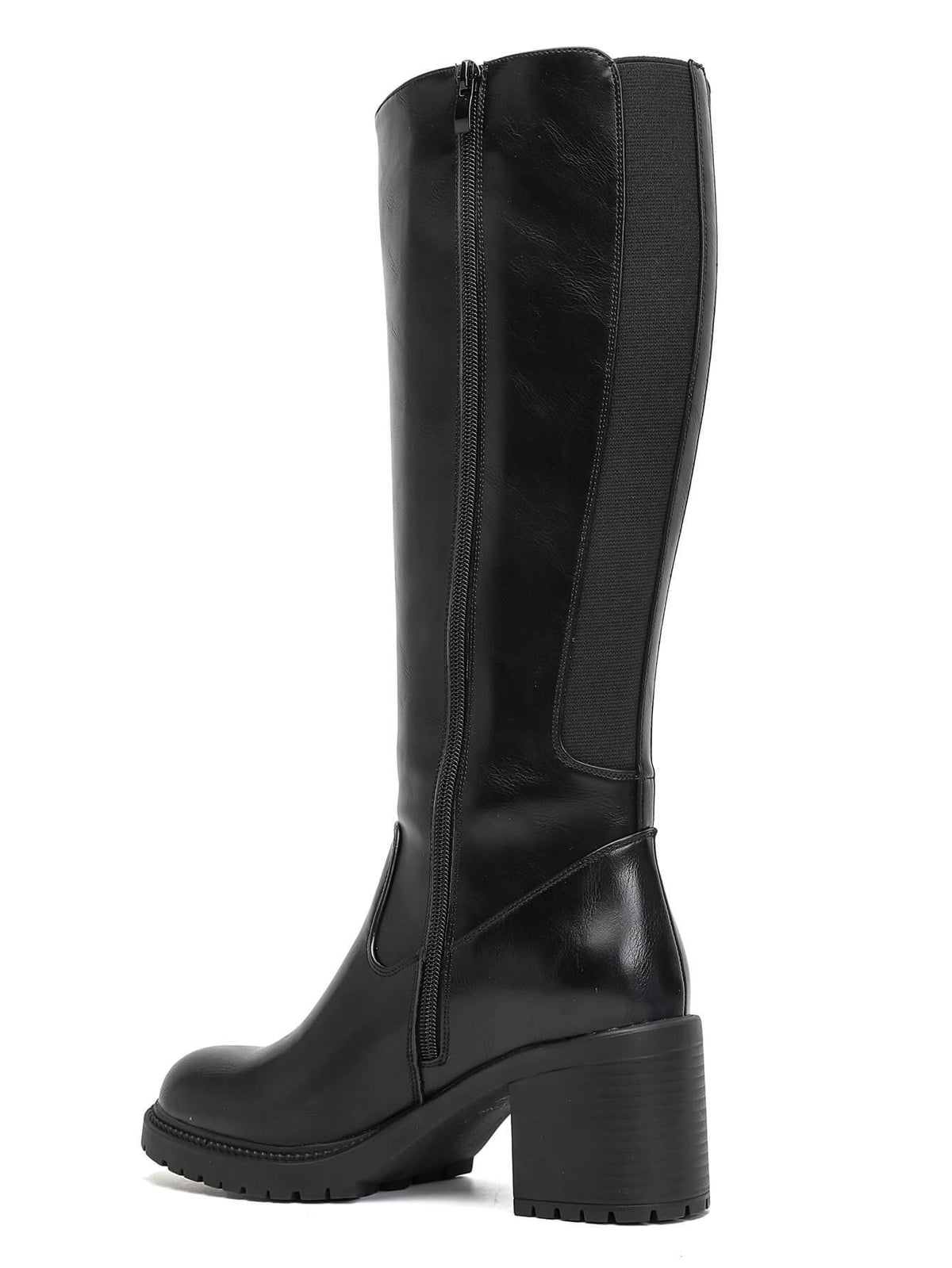 BOTTES NOIRES HAUTES TALON BLOC CONFORT MISS HARMONIE