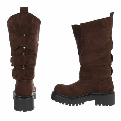 CHAUSSURES FEMME BOTTES MISS AVA CHOCO MARRON