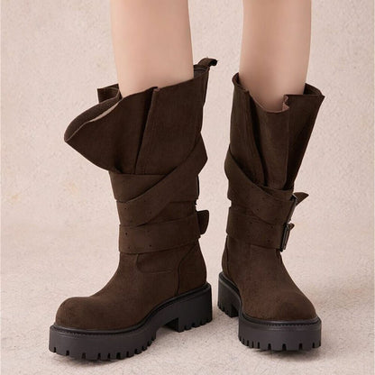 CHAUSSURES FEMME BOTTES MISS AVA CHOCO MARRON