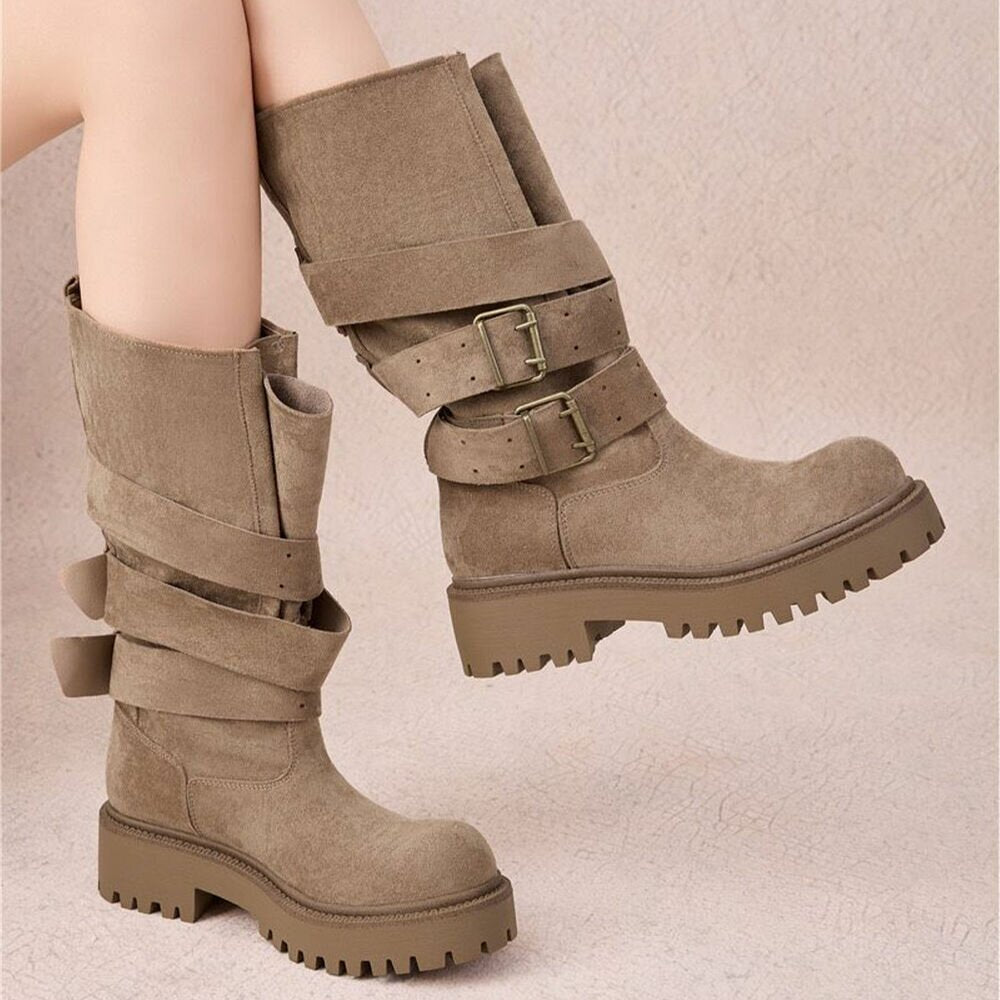 CHAUSSURES FEMME BOTTES MISS AVA TAUPE