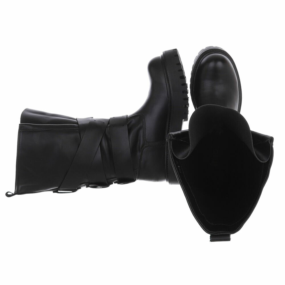 CHAUSSURES FEMME BOTTES MISS AVA NOIR SIMICUIR