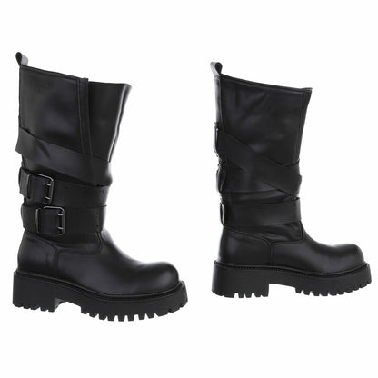 CHAUSSURES FEMME BOTTES MISS AVA NOIR SIMICUIR