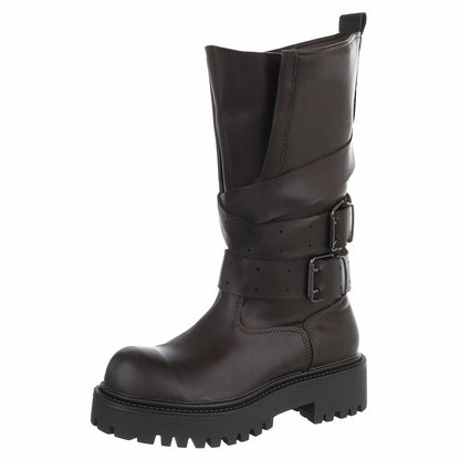 CHAUSSURES FEMME BOTTES MISS AVA CHOCO SIMICUIR